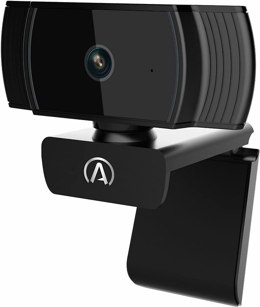 Andrea Communications W-300AF Full 1080P Webcam with Auto Focus and Desktop Tripod Included., Black