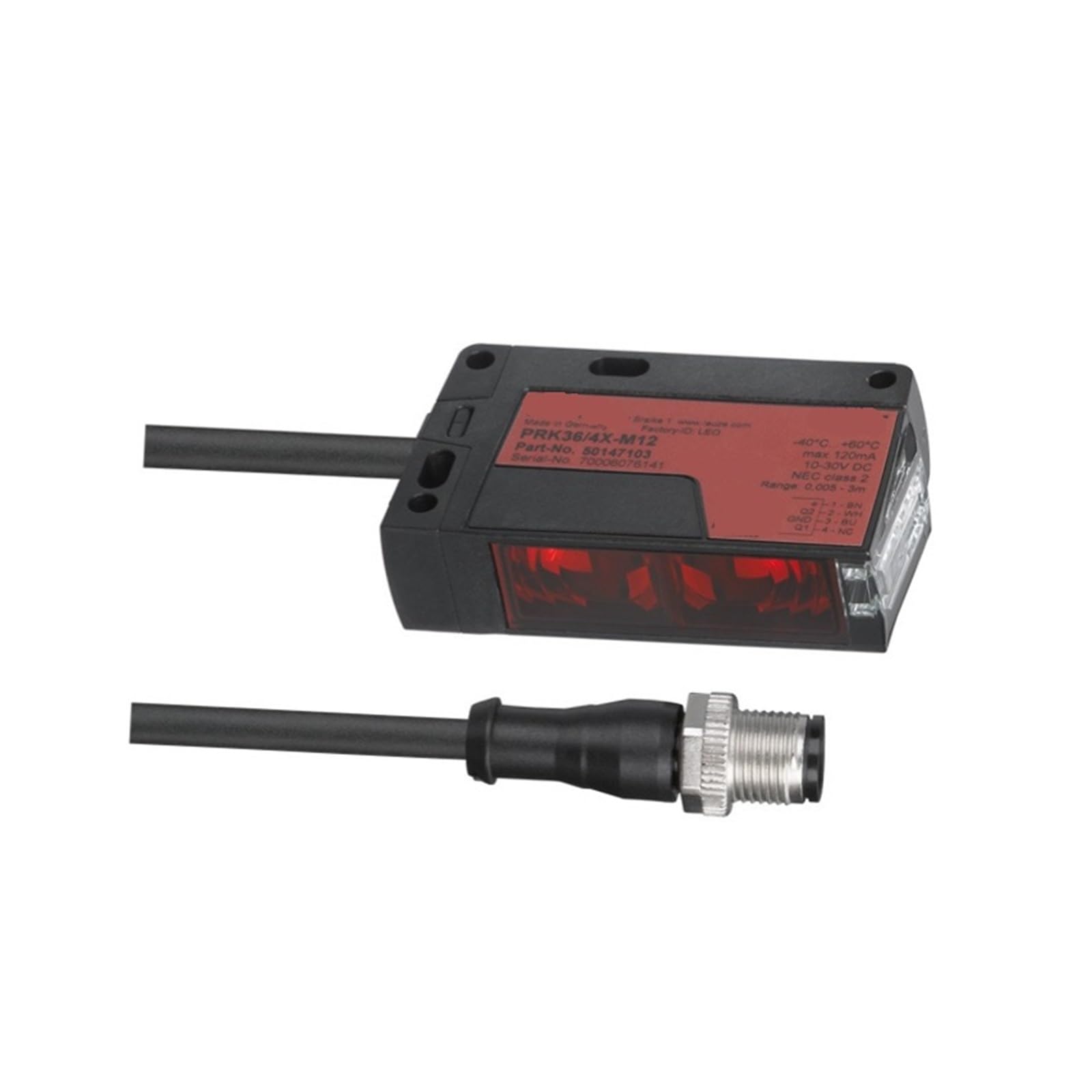 Sensor fotoeléctrico de Barrera LE36.1/PX-200-M12