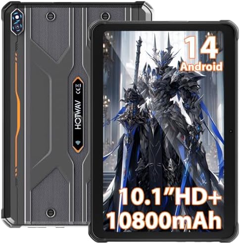 HOTWAV R8 Tablet Rugerizada - 10.1" HD+ Pantalla Waterproof Table...