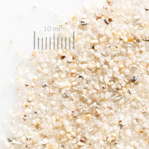 hochreiner feuergetrockneter Quarzsand 12,5kg | feiner beiger Quarzsand | (0.7-1.6mm)