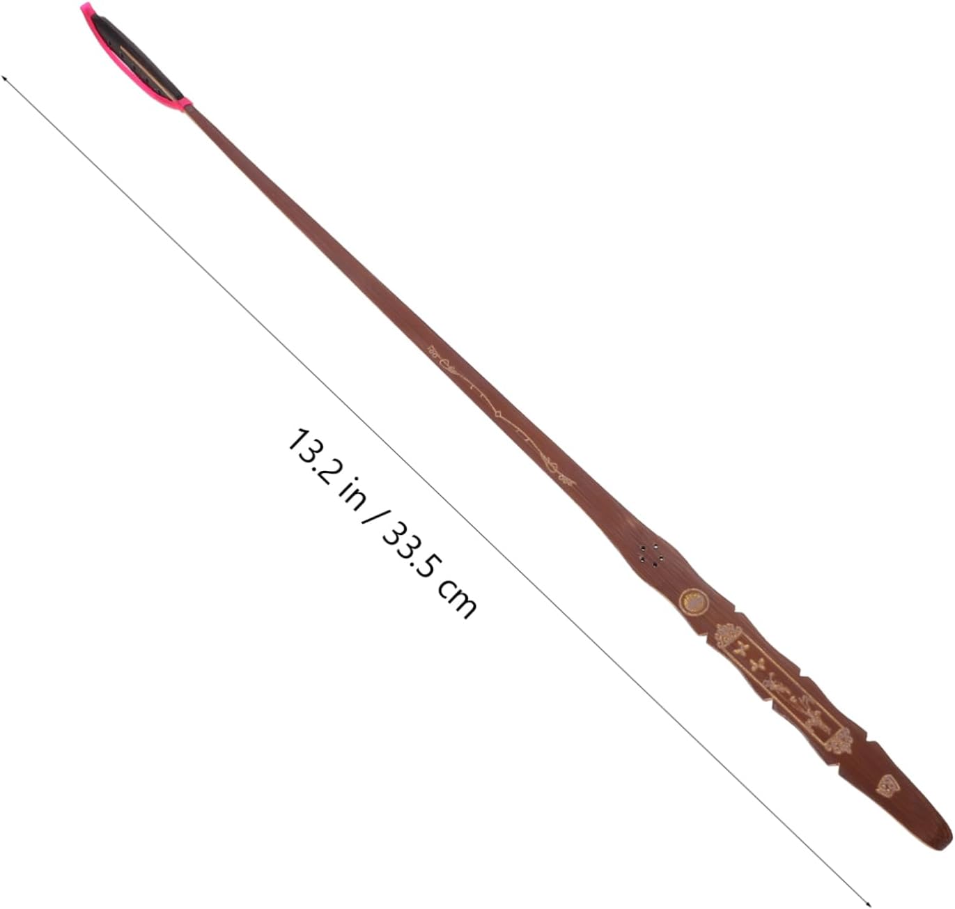 Kisangel 2pcs Durable Ebony Head Dulcimer Jean Bamboo Sticks Professional Yangqin Accessories Comfortable Grip Strong Toughness for Music Lovers and Beginners
