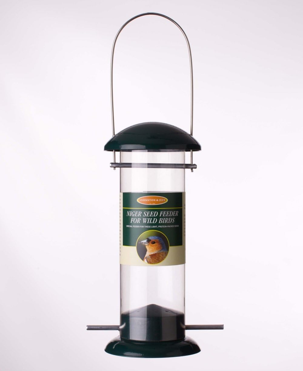 Johnston & Jeff 8" Metal Wild Bird Niger Seed Feeder - Gr