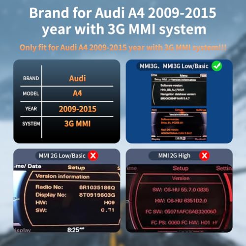 Pantalla táctil 8.9 pulgadas para Audi A4 2009-2015 miniatura 3