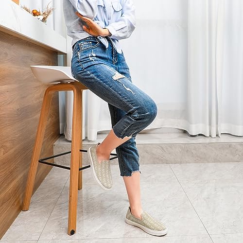 Image of STQ Slip on Shoes for Women Breathable Fashion Sneakers Comfortable Knit Casual Shoes