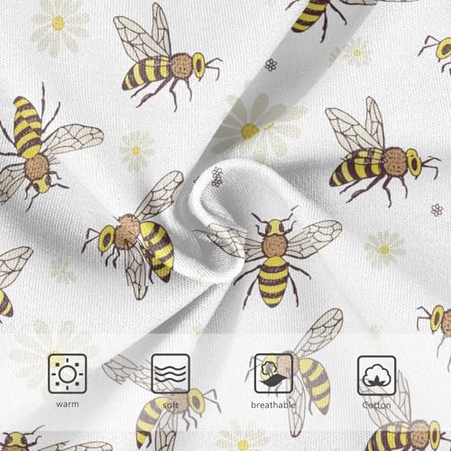 Little Girls' Soft Cotton Underwear Kids Breathable Comfort Bee Panties Briefs Toddler3