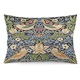 RURALS Strawberry Thief-William Morris Decorative Throw Pillow Covers Cozy Soft Lumbar Pillowcase Re