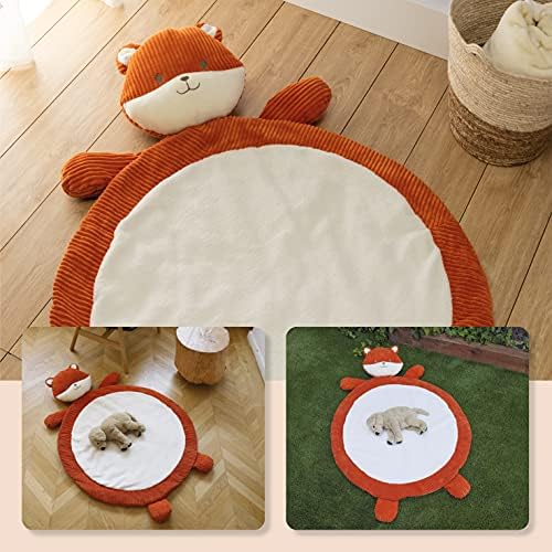 RUGUIES- Baby Play mat- Crawling Floor Blanket- Soft Round Rug for Toddlers- Gym and Sleeping Mats- Activity Outdoor Rugs for kids- foldable Floor Carpet-Baby Gift- Baby Shower Present