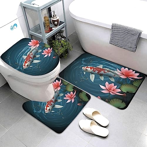 Tapis de bain en microfibre absorbant et antidérapant WC - 4
