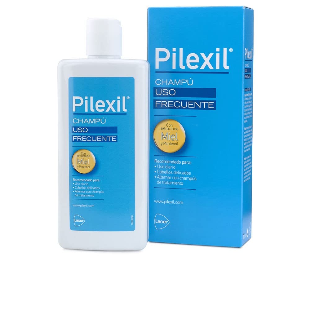 PILEXIL CHAMPU - Shampoo 300ml, Daily Use, Softness and Hydration for Hair, Pantanol and Honey, Protects Hair