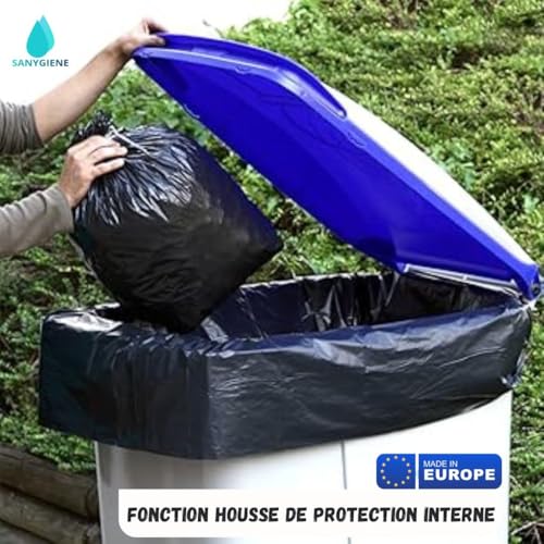 Sac poubelle 330l anti fuite et anti odeur avec epaisseur de 30 microns