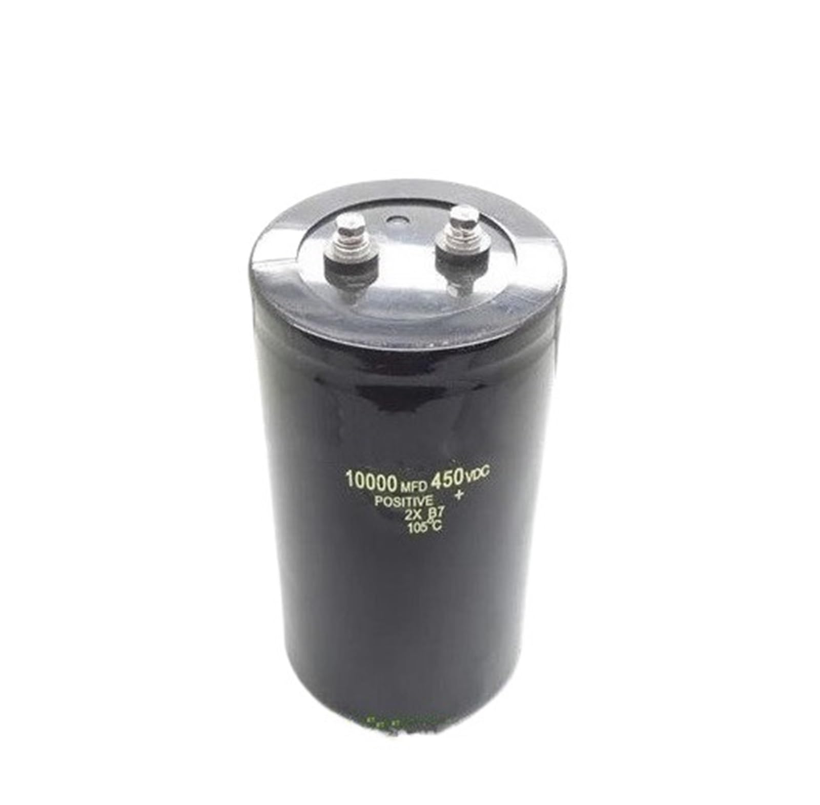 Condensador 10000 UF de alta tensión 450V con cuerpo de 75x130mm