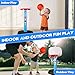 AOKESI Toddler Basketball Hoop Indoor for Age 1-3, Adjustable Mini Basketball Hoop, Kids Basketball Goal Outdoor Sport Poolside Game Birthday Christmas Toys Gifts for Baby Boys Girls 2 3 4 5