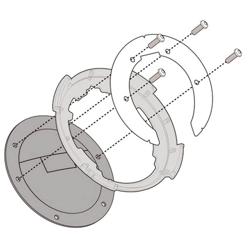 Givi Unisex Black Bf Tanklock System For Tanklock Tankbags,