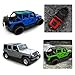 Shadeidea JK Sun Shade Top Compatible with Jeep Wrangler JKU Top Sunshade Soft Mesh Roof Cover (2007-2018)- Wind Noise UV Blocker -10 Year Warranty -4 Door -Tiff Blue -Front&Rear (2 pcs)