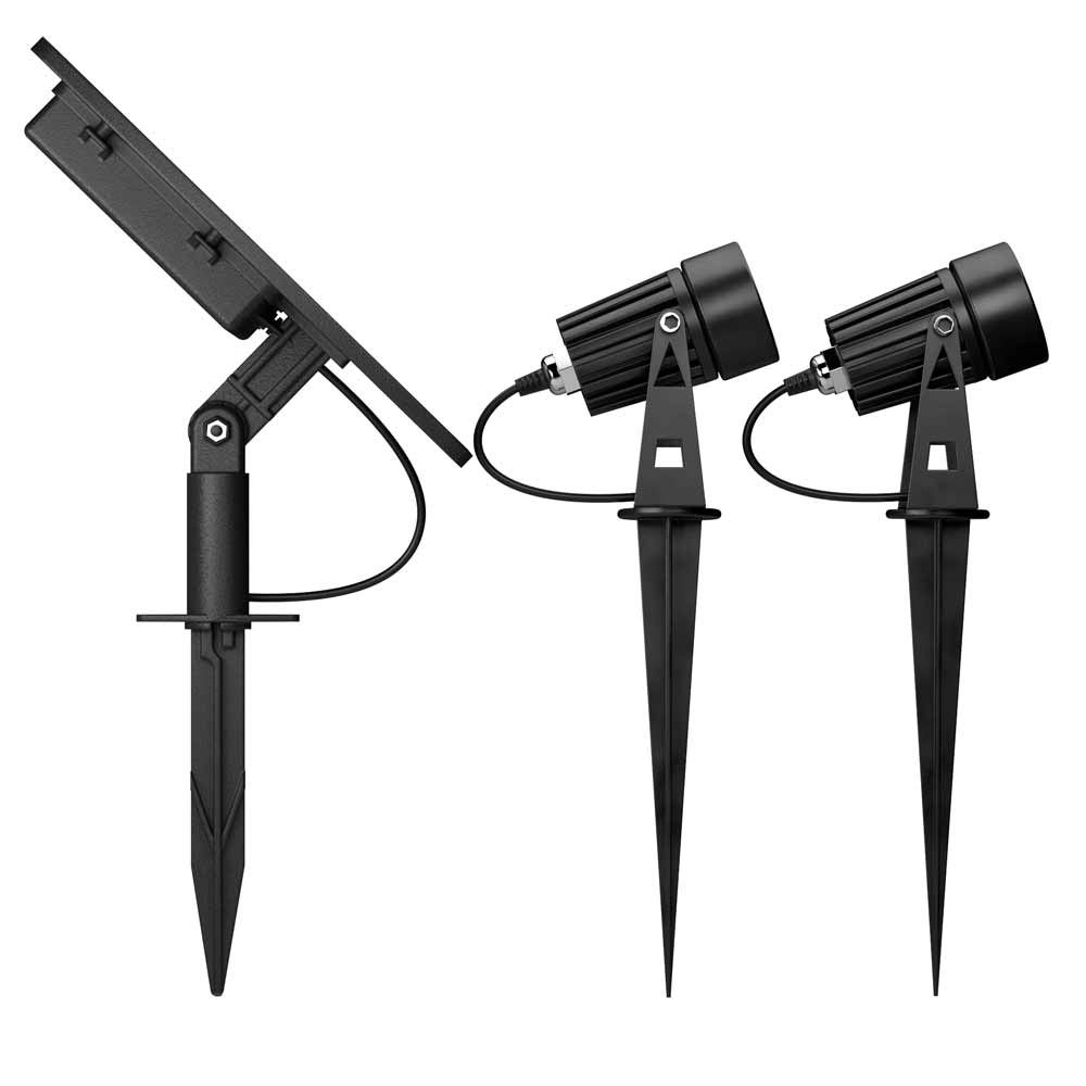 SolarCentre® Atlas Lot de 2 spots solaires d'extérieur