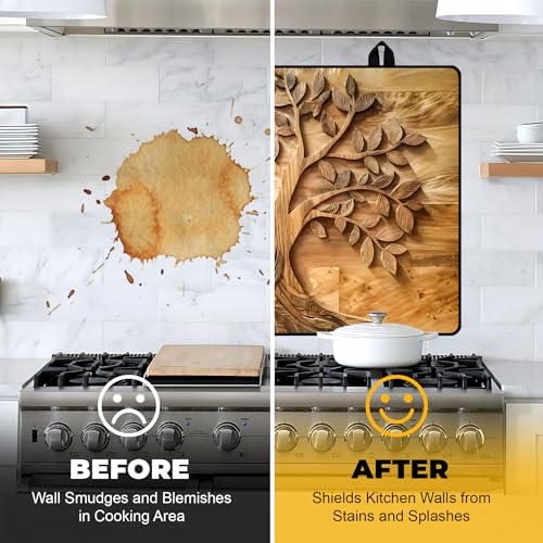 Image of Stove Top Cover for Electric Stove,Glass Stove Top Cover, Heat Resistant Glass Cooktop Cover, Stovetop Protector, Kitchen Decor, Dish Drying Mats Cover for Ceramic Washer Top 28.5x20.5 inch