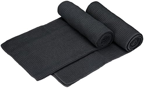 Veda Yoga Towels with Silicone Beads for Extra Firm Grip (Mat Size 72" x 24")