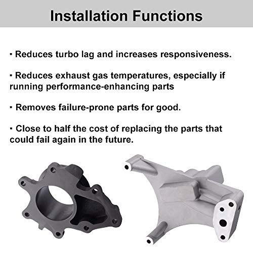 Image of SPELAB EBP Valve Upgrade Turbo Pedestal & Exhaust Housing Compatible with Ford 7.3L Powerstroke 1999.5-2003 Bolts & Exhaust Housing + Diesel Turbo Pedestal
