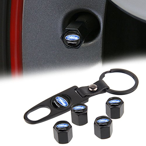 OPAYIXUNGS opay ixungs Bouchons de Valve, Ford Bouchons anti-poussière Valve pneu avec porte-clés