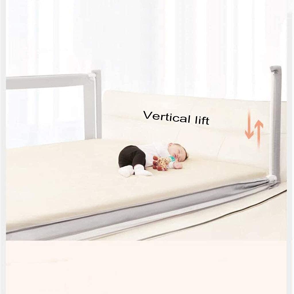Riel de Cama para corralito de bebé para niños pequeños Barandilla de Cuna Barandilla de Seguridad de Cama con elevación Vertical Valla de Seguridad para Dormir Seguro Riel de Cuna
