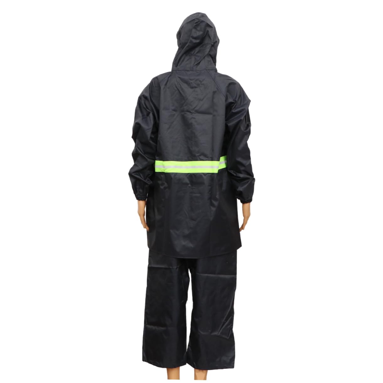 BESTYASH Poncho Przeciwdeszczowe Do Jazdy Konnej Czarne Poncho Przenośne Odblaskowa Kurtka Przeciwdeszczowa Dla Dorosłych Płaszcz Przeciwdeszczowy Z Kapturem Czarna Kurtka Przeciwdeszczowa