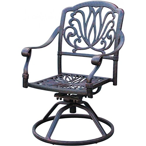 Elizabeth Cast Aluminum 11 Piece Dining Set Patio Furniture 46" X 120" Rectangle Table Desert Bronze #TOP15