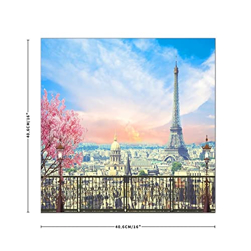 Plaque murale en bois Tour Eiffel ornement mural de qualité supérieure 40 cm