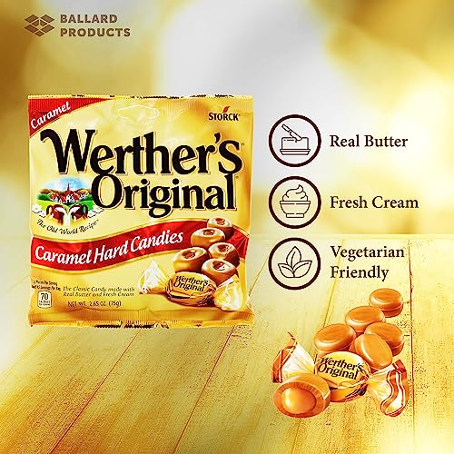 image for Werther's Original Hard Candy Pack of 3 Bags - 3 Bags of Werthers Orig