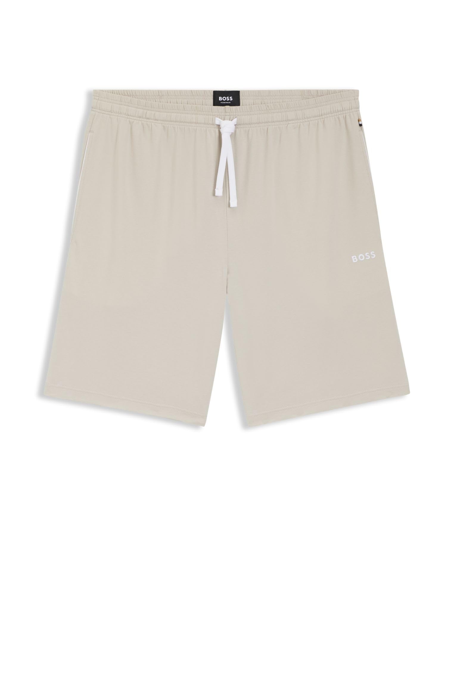 BOSS Mix & Match Lightweight Loungewear Shorts, Light Grey, Size 2Xl, Men