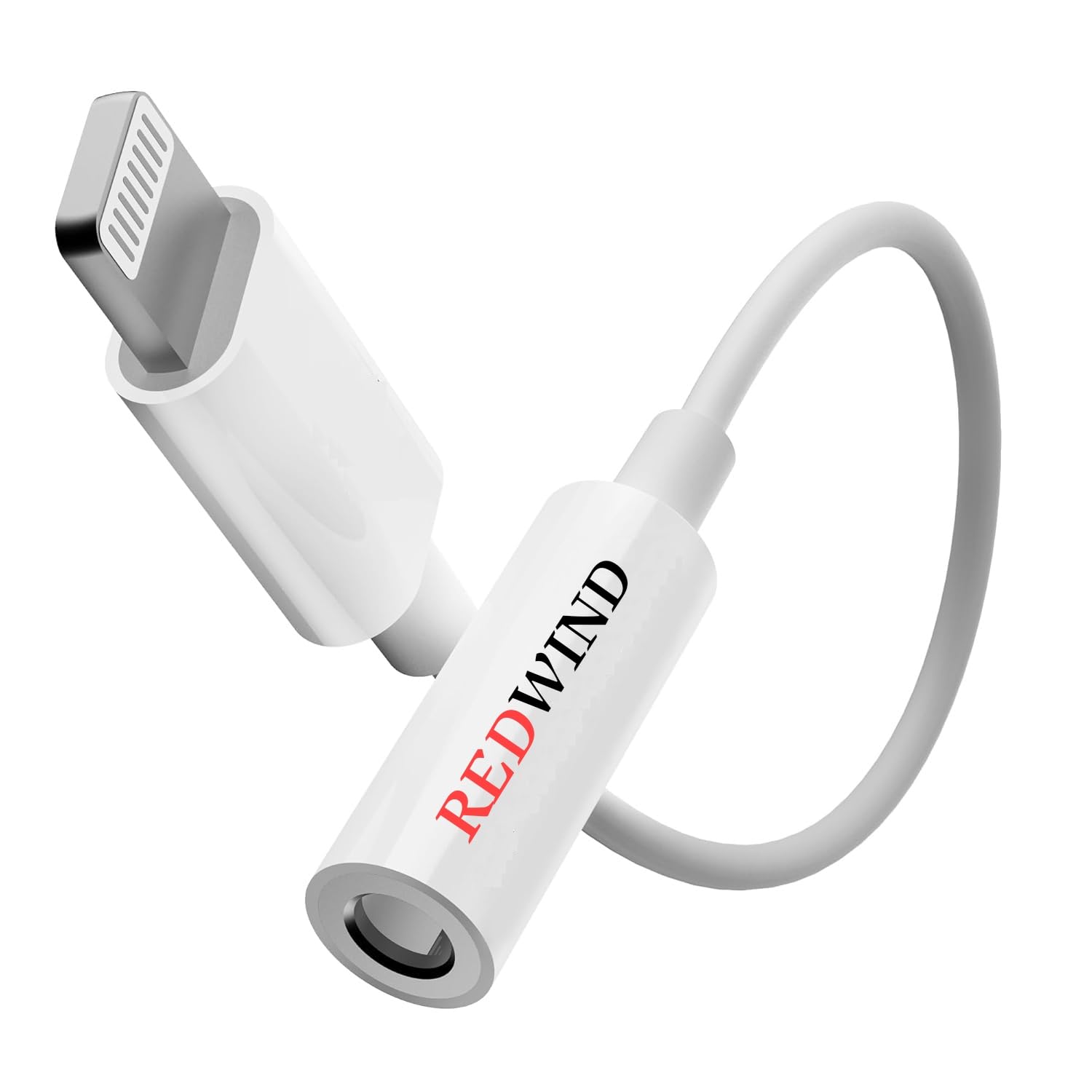 REDWIND Lightning to 3.5mm Audio Earphones Jack Adapter | AUX Cable, Port Converter for iPhone 14, 13, 12, 11, X, XS, 8, 7, 6S, SE, iPod, iPad | Headphone & Car Stereo Connector | White (B0DFTQX9X8) Amazon Price History, Amazon Price Tracker