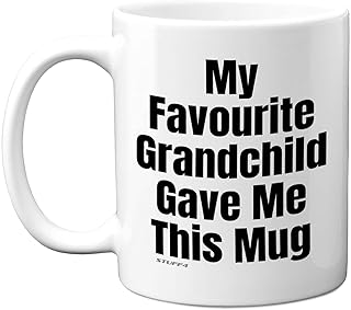 Grandad Gifts, Grandma Gifts - Funny Novelty Mug, 11oz Ceramic Mugs Dishwasher Safe, Grandma birthday gifts for grandad, Presents for Nan or Grampa, Granny Mug, Grandad Gifts from Grandchildren