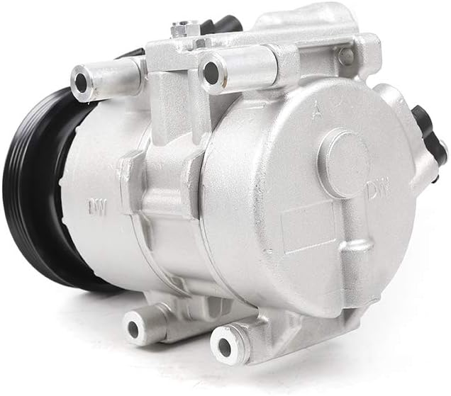 Air Conditioner AC Compressor with Clutch For Kia Rio & Kia Rio5 2006 2007 2008 2009 2010 2011 1.6L Direct Replacement,Match Original Car Part