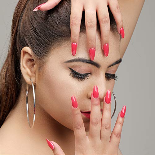 Image of Sweet Pink Professional Nail Polish | Long Lasting, Quick Dry, Chip Resistant, High Shine Nail Paint | Smooth & Easy Application, Vibrant Trendy Shades for Women & Girls Party Daily Use 15ml