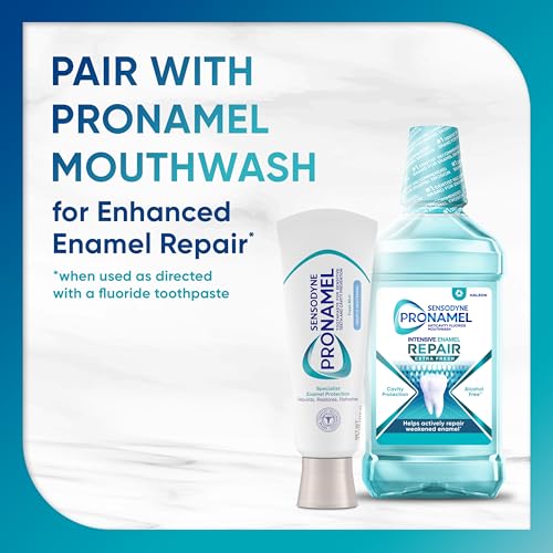 sensodyne pronamel gentle teeth whitening enamel toothpaste for sensitive teeth to reharden and strengthen enamel amazon exclusive fresh mint - 4 ounces pack of 4
