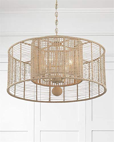 Jayna 4 Light Burnished Silver Chandelier - Ceiling Light Fixture - Chandeliers For Hallway, Living Room, Foyer, Farmhouse - Indoor Modern Chandelier And Hanging Light Fixture #TOP7