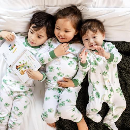 Image of Burt's Bees Baby unisex-baby Sleep & Play, Organic One-piece Romper-jumpsuit Pj, Zip Front Footed Pajama