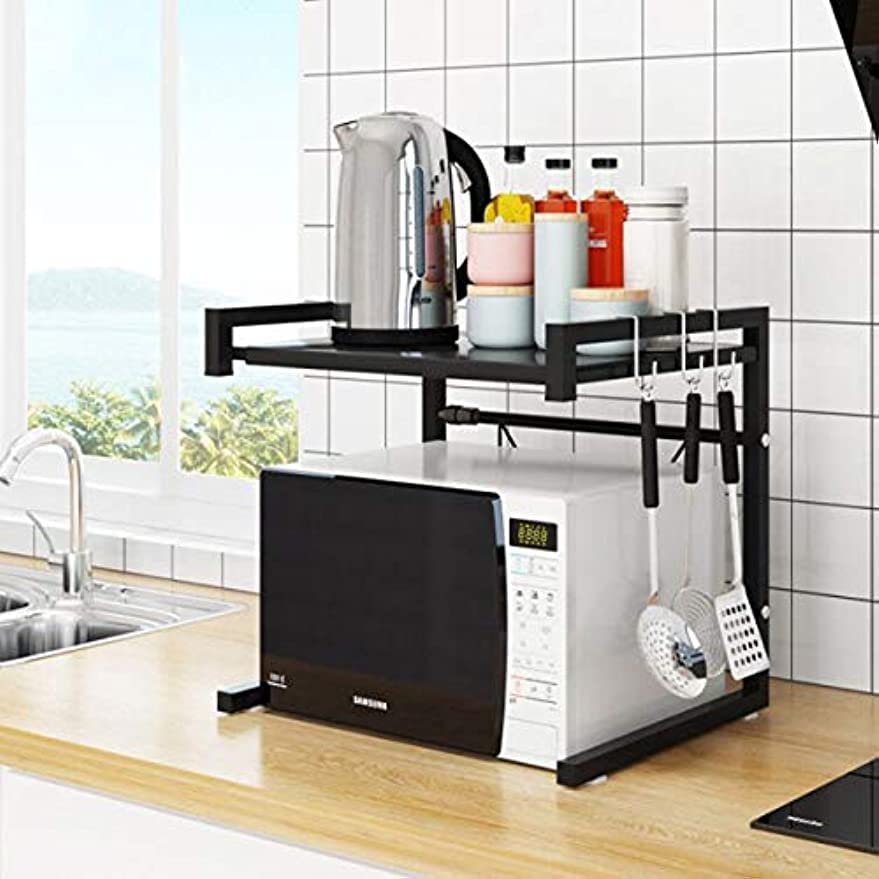 Amazon.co.jp: レンジ上ラック 伸縮 幅 43-65cm 吸盤固定 工具なし5