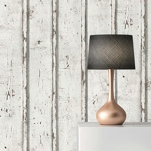 TADESSI Tapete Holzoptik Vittoria M1-No.899 Vliestapete Weiß Creme Vintagetapete für Wohnzimmer Schlafzimmer Küche Cover