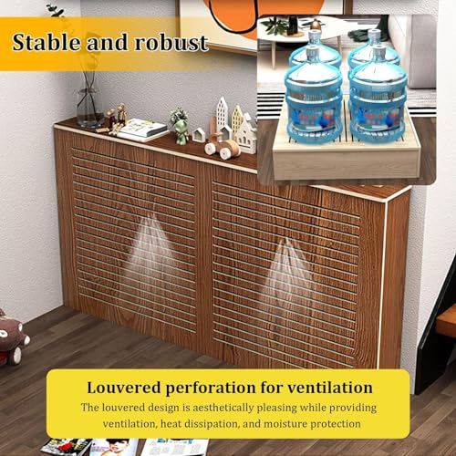 Cubiertas de calefacción protectoras con estante superior de madera 7