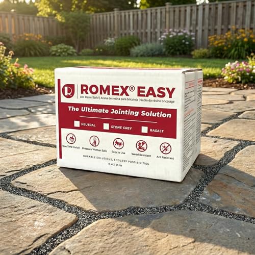 Rompox Easy Basalt Color Update. Pre-Mixed Permeable Joint Compound for patios pavers & DIY Projects. Water Permeable Weed Resistant Frost Safe Quick Install. Made in Germany/USA 33 lbs.