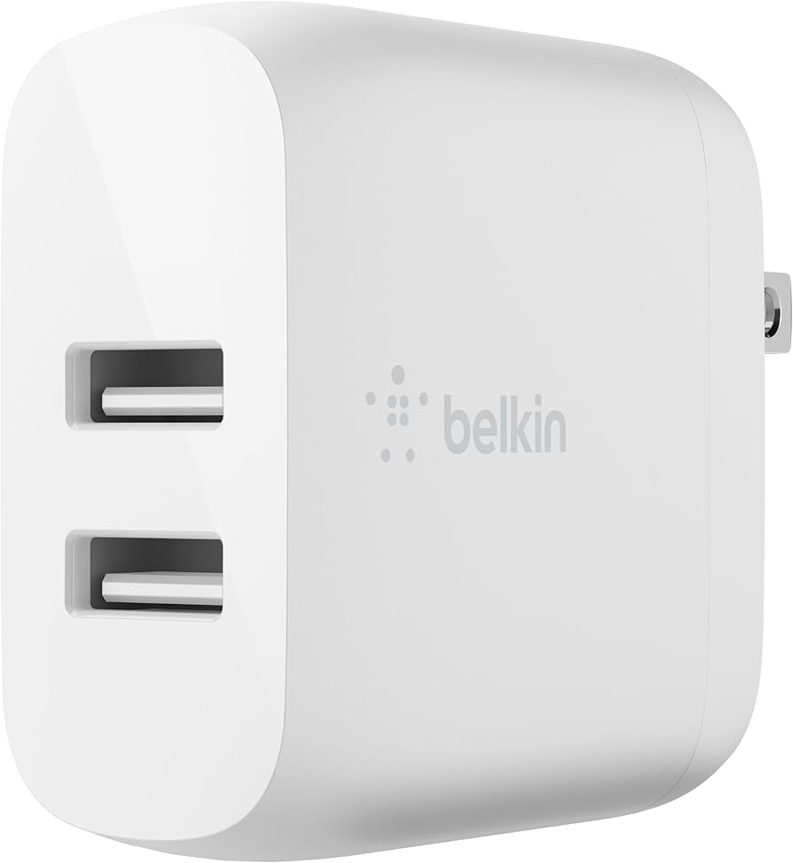 Amazon.co.jp: Belkin USB充電器 2ポート 24W(12W USB-A x 2