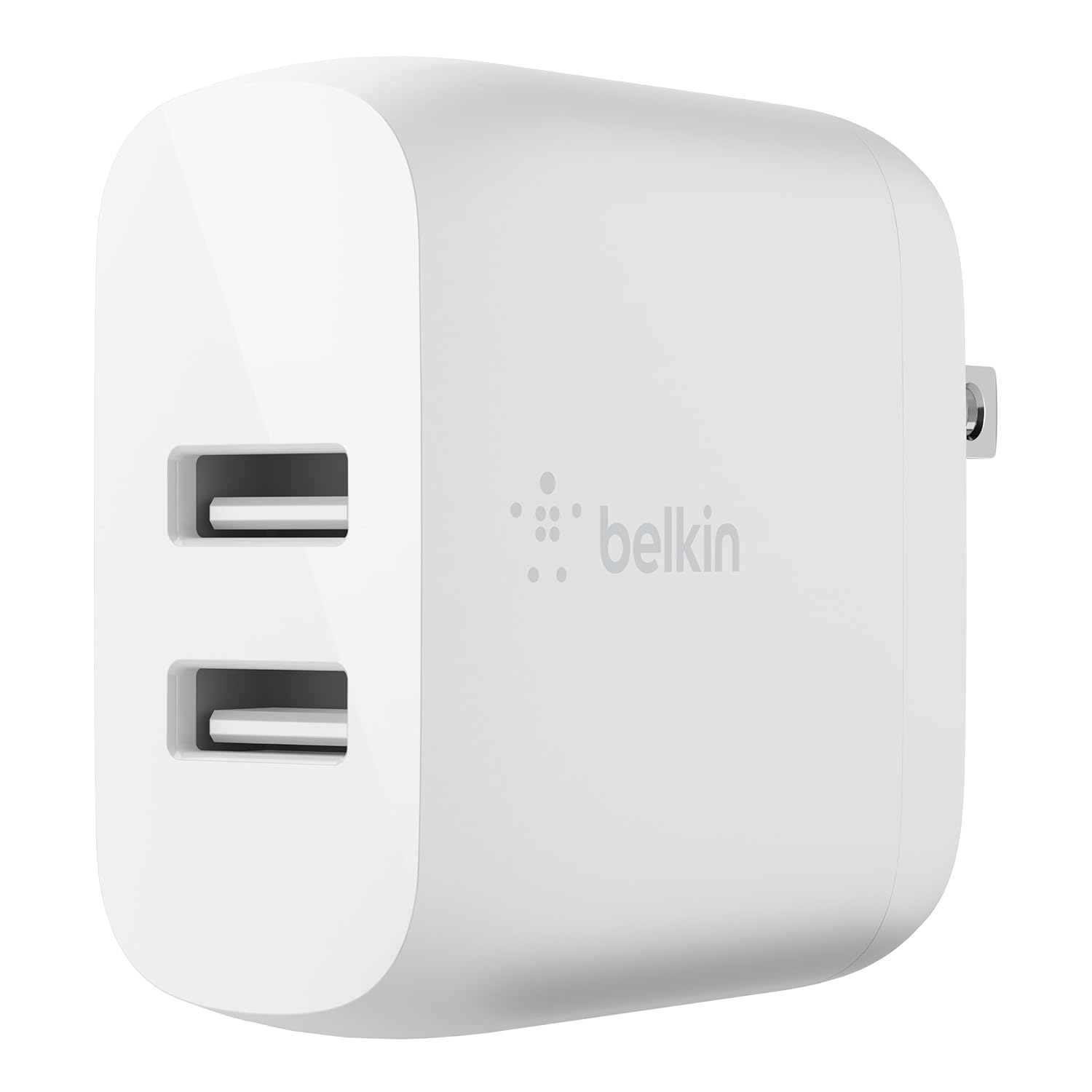 Belkin Dual Port USB Charger Block 24W - iPhone Charger Fast Charging - iPhone 17 Air Pro Pro