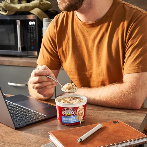 Image of Campbell's Chunky Soup, Loaded Potato Seasoned with Bacon, 15.25 oz Microwavable Bowl (Case of 8) (Pack of 3)