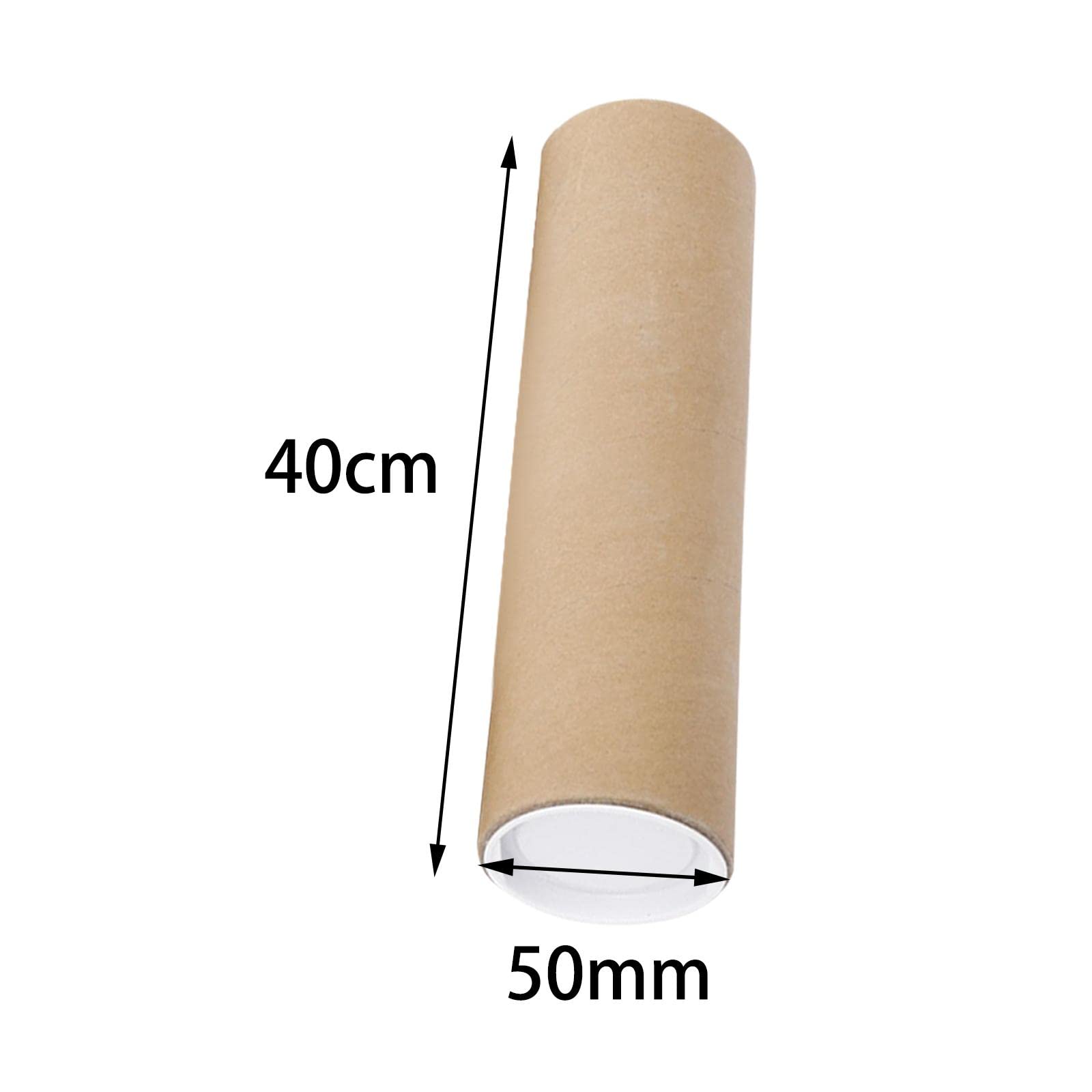 Harilla Almacenamiento de Tubos de Póster con Tapas Tubo Protector Tubo Postal Cartón Tubos de Embalaje Grandes para Planos Contenedor de Almacenamiento de en, Los 40CM
