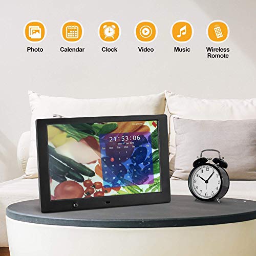 32Gb Fat32 Format Usb 2.0 Flash Drives, Digital Photo Frame, 10.1 Inch Digital Picture Frame With Hd 1024X600 16:10 Full Tn Display 1080P Video/Photo/Music/Calendar, Remote Control, Auto On/Off Timer #TOP3