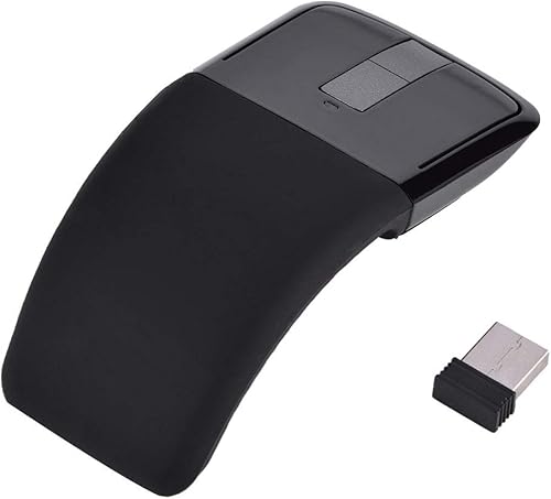 Miniatura 1 de 143 Ratón táctil inalámbrico plegable, mouse Arc Touch con receptor 143 para PC, portátil, Smart TV, aspecto elegante (negro)