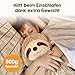 Edubini Gewichtskuscheltier für Kinder [EXTRA SCHWER] - Faultier Kuscheltier als Einschlafhilfe bei Reizüberflutung (inkl. 800g WÄRMEKISSEN) - Plüschtier, Wärmetier, Weighted Stuffed Animal