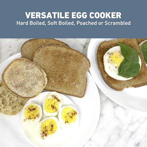 West Bend Breakfast Station 2-Slice Toaster and Egg Cooker/Poacher with Removable Pre-Cooked Meat and Vegetable Warming Tray for Perfect Breakfast Sandwiches, 1200-Watts, Black - Thumbnail 7