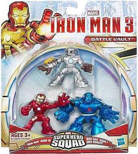 Iron Man 3 Super Hero Squad Battle Vault Figures