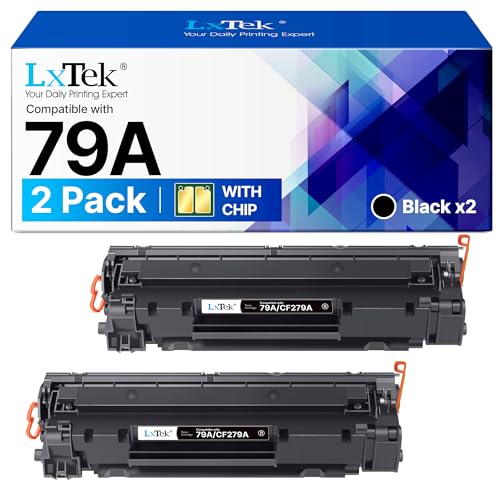 LxTek 79A CF279A Cartuchos de Tóner Reemplazo para Tóner HP 79A CF279A Negro Compatible para HP LaserJet Pro M12a M12w M12 para MFP M26nw M26a M26 (Negro, 2 Pack)
